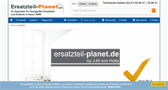 Desktop Screenshot of ersatzteil-planet.de